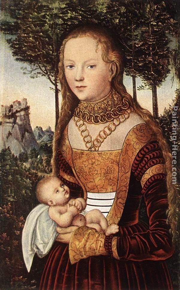 Lucas Cranach the Elder Young Mother with Child